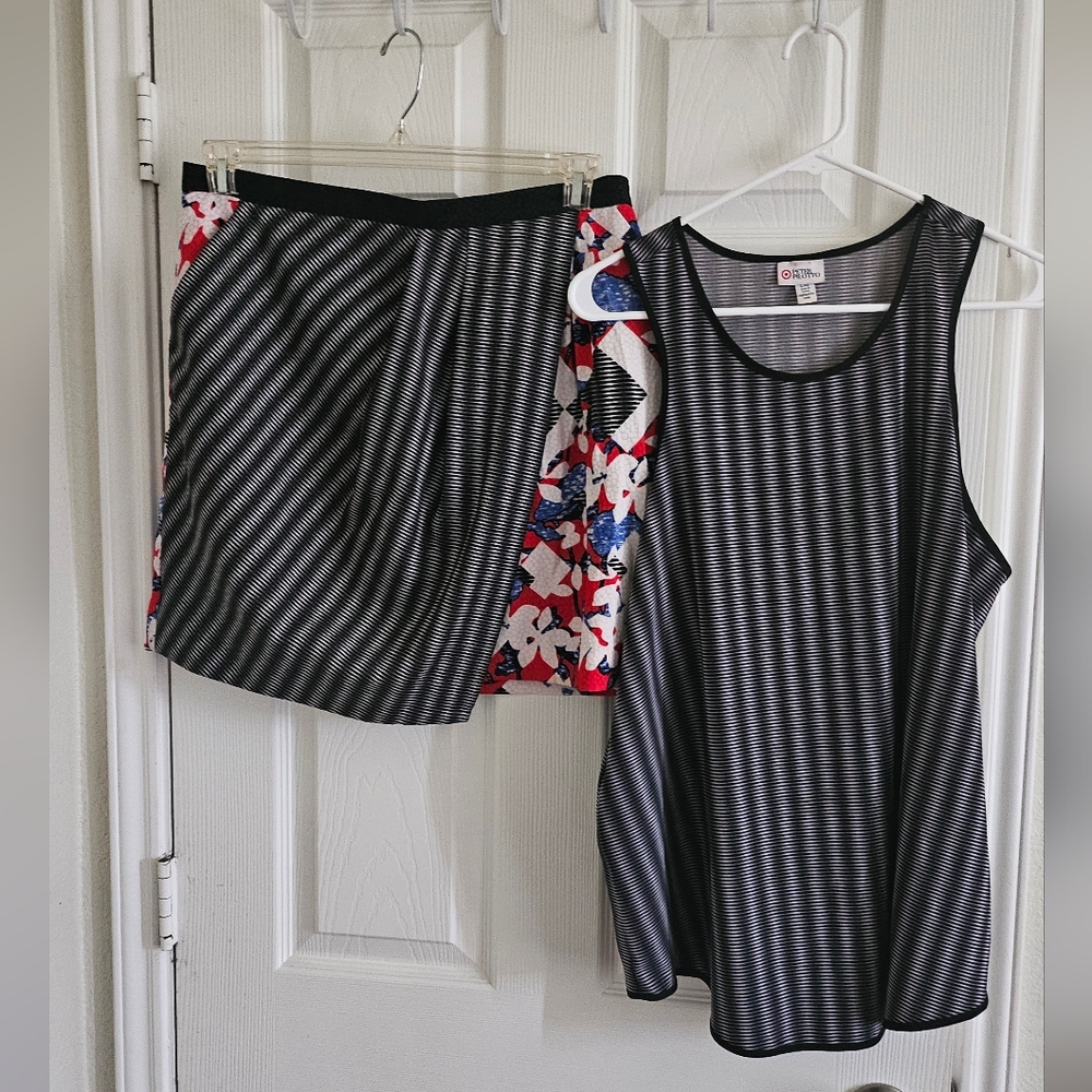Peter Pilotto for Target Black and White Pencil Skirt Set
